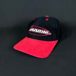 team DeMarini Motocross l black cap hat vintage snapback